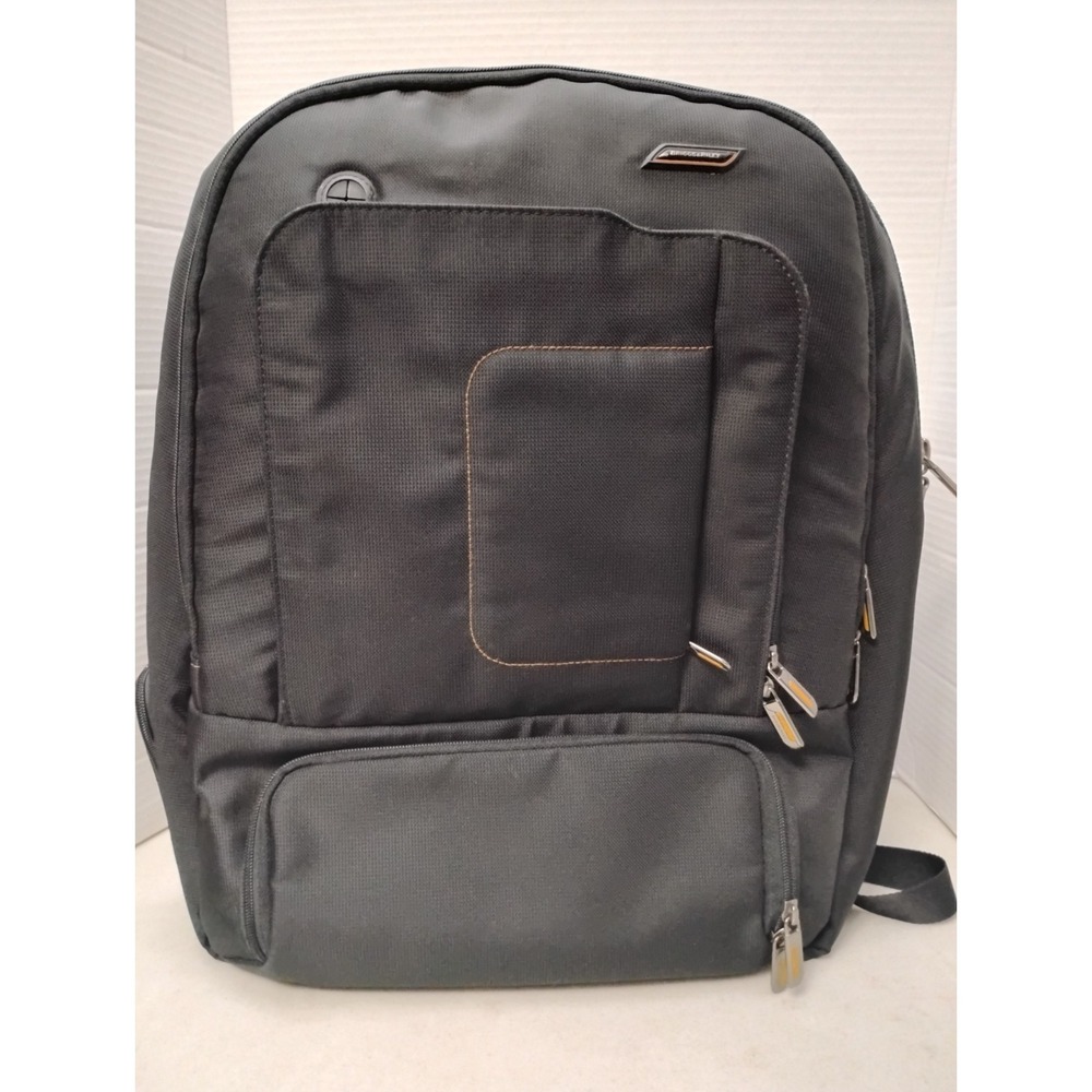 Briggs & Riley Medium Cargo Backpack Black Ballistic Nylon Laptop Bag VB415